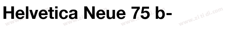 Helvetica Neue 75 b字体转换